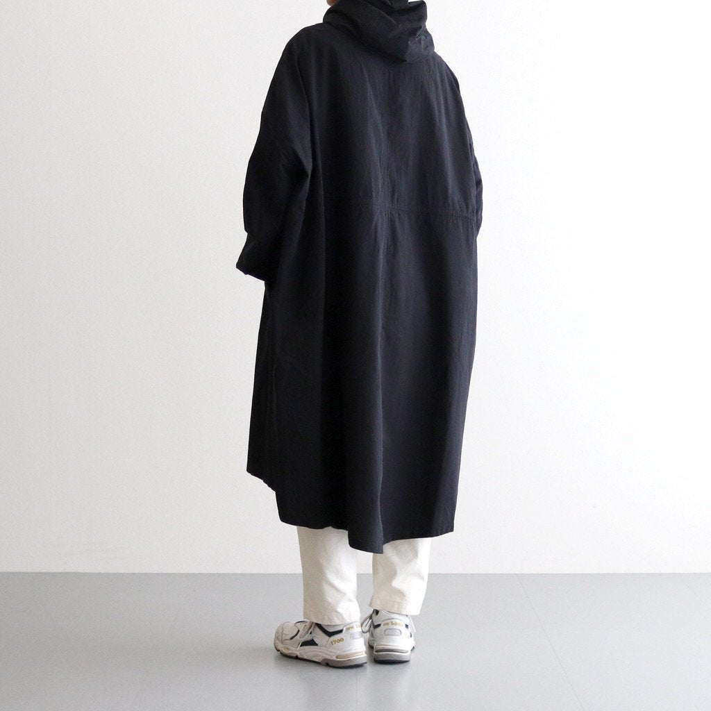 FMFOCT | 40/1 organic cotton/strong twist weather mod coat #95 BLACK [TG_FR0101CT]