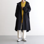FMFOCT | 40/1 organic cotton/strong twist weather mod coat #95 BLACK [TG_FR0101CT]