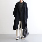 FMFOCT | 40/1 organic cotton/strong twist weather mod coat #95 BLACK [TG_FR0101CT]