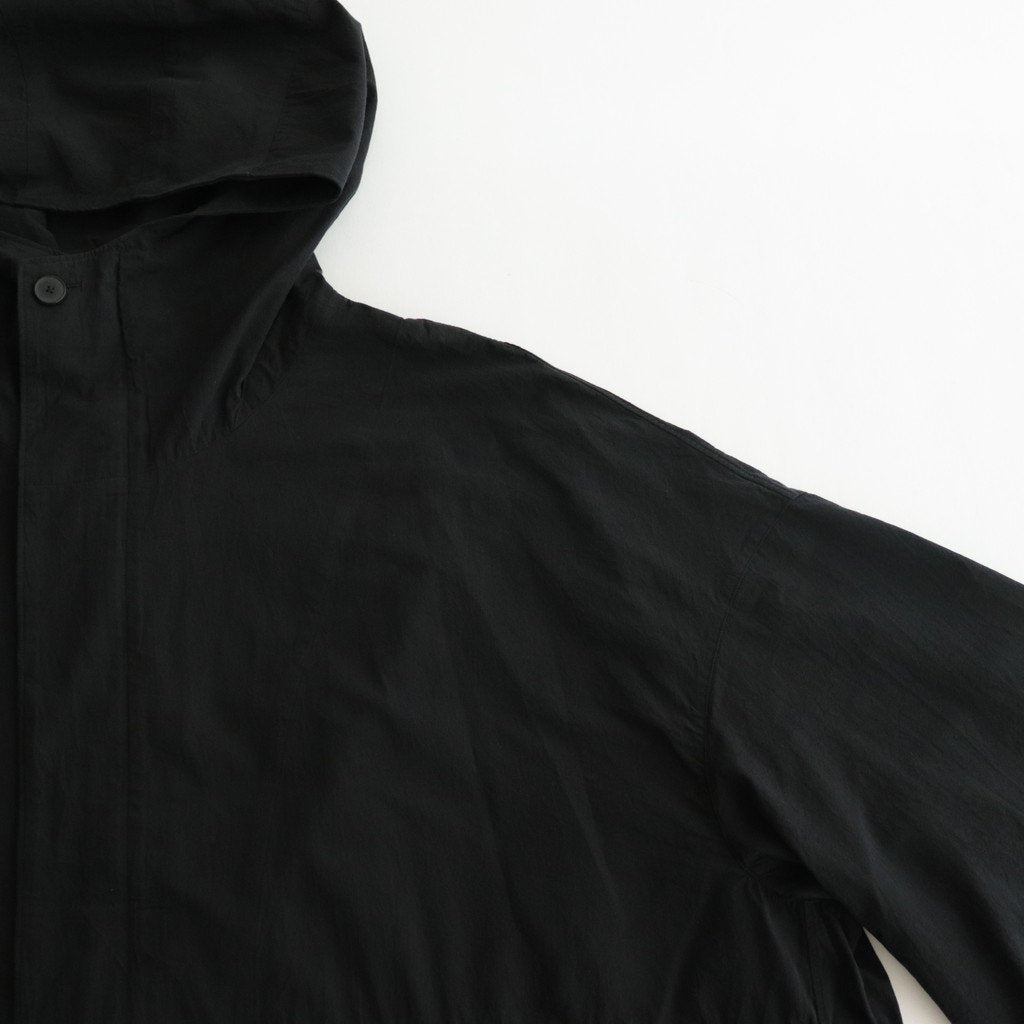 FMFOCT | 40/1 organic cotton/strong twist weather mod coat #95 BLACK [TG_FR0101CT]