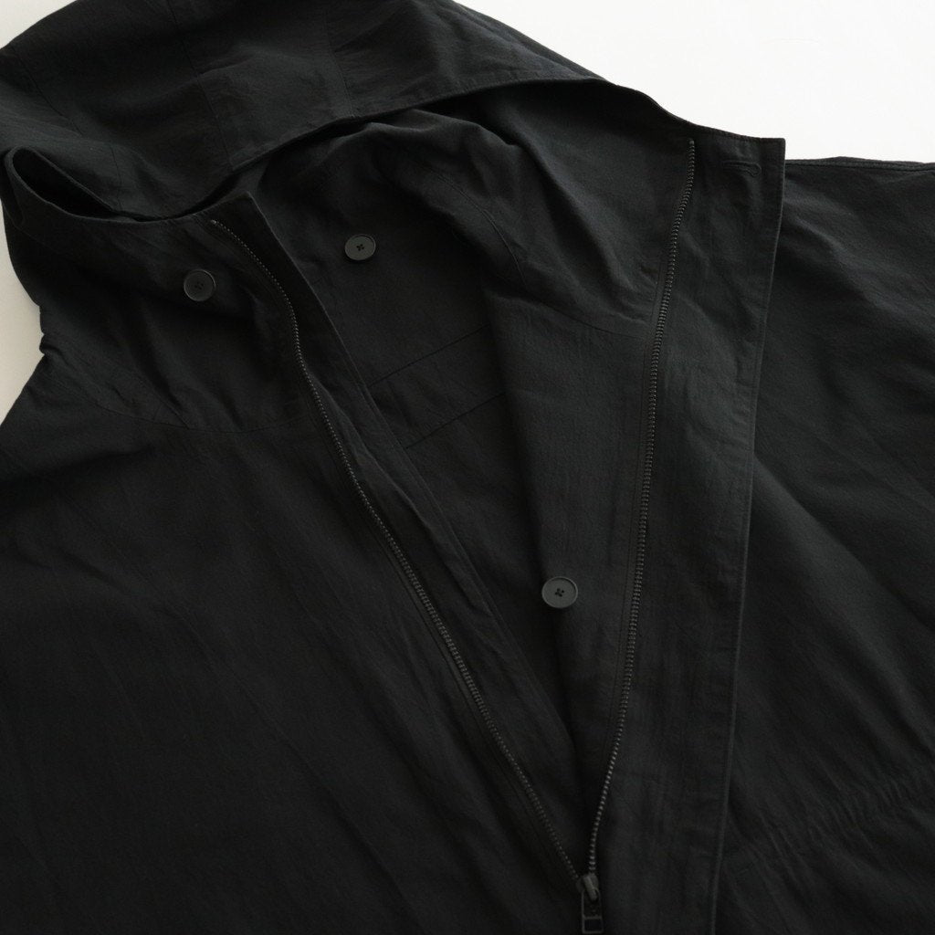 FMFOCT | 40/1 organic cotton/strong twist weather mod coat #95 BLACK [TG_FR0101CT]