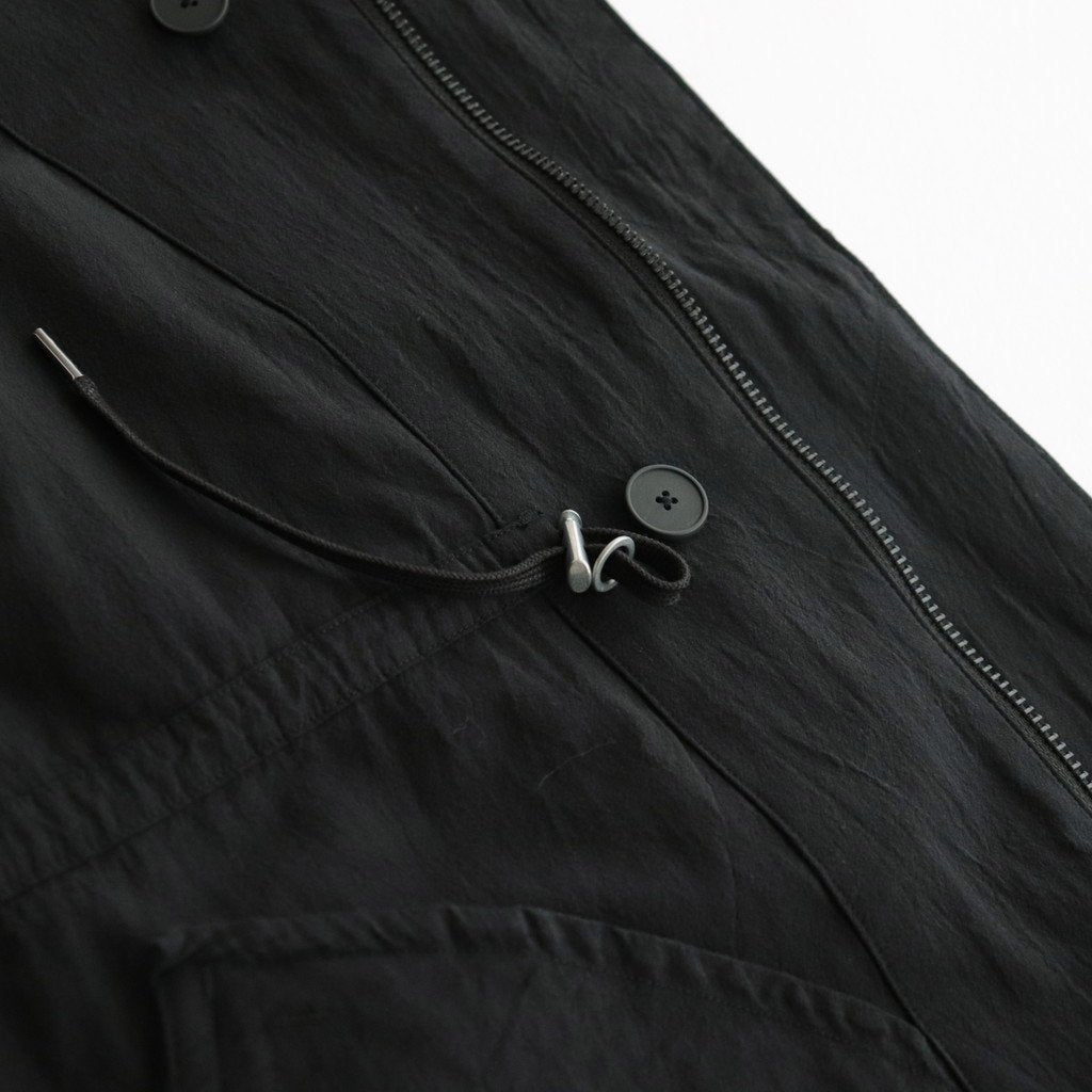 FMFOCT | 40/1 organic cotton/strong twist weather mod coat #95 BLACK [TG_FR0101CT]