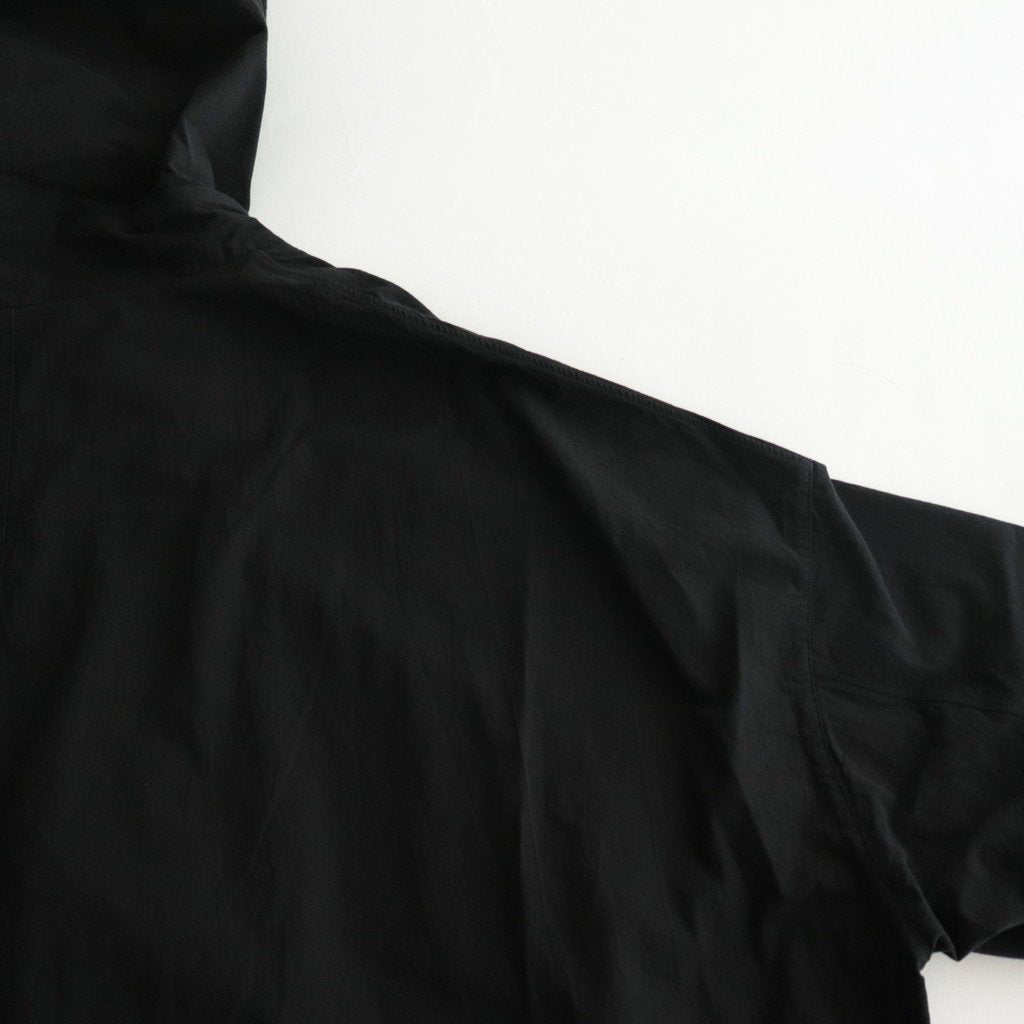 FMFOCT | 40/1 organic cotton/strong twist weather mod coat #95 BLACK [TG_FR0101CT]