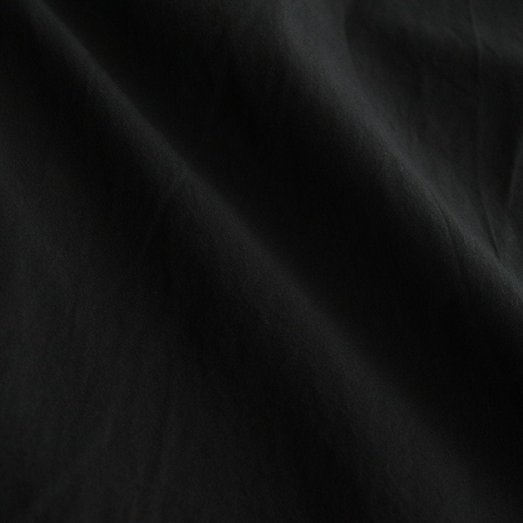 FMFOCT | 40/1 organic cotton/strong twist weather mod coat #95 BLACK [TG_FR0101CT]