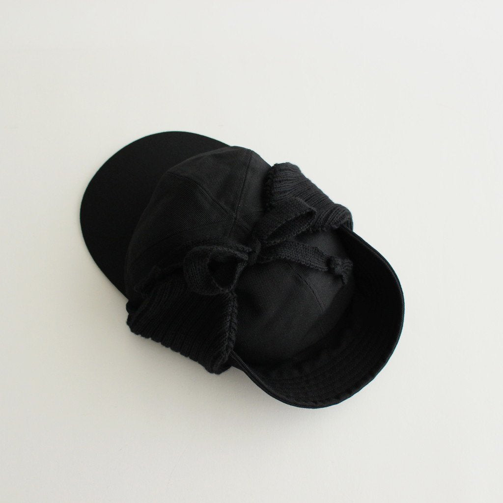 CAPHAT EAR CAP #BLACK [NO.21846]