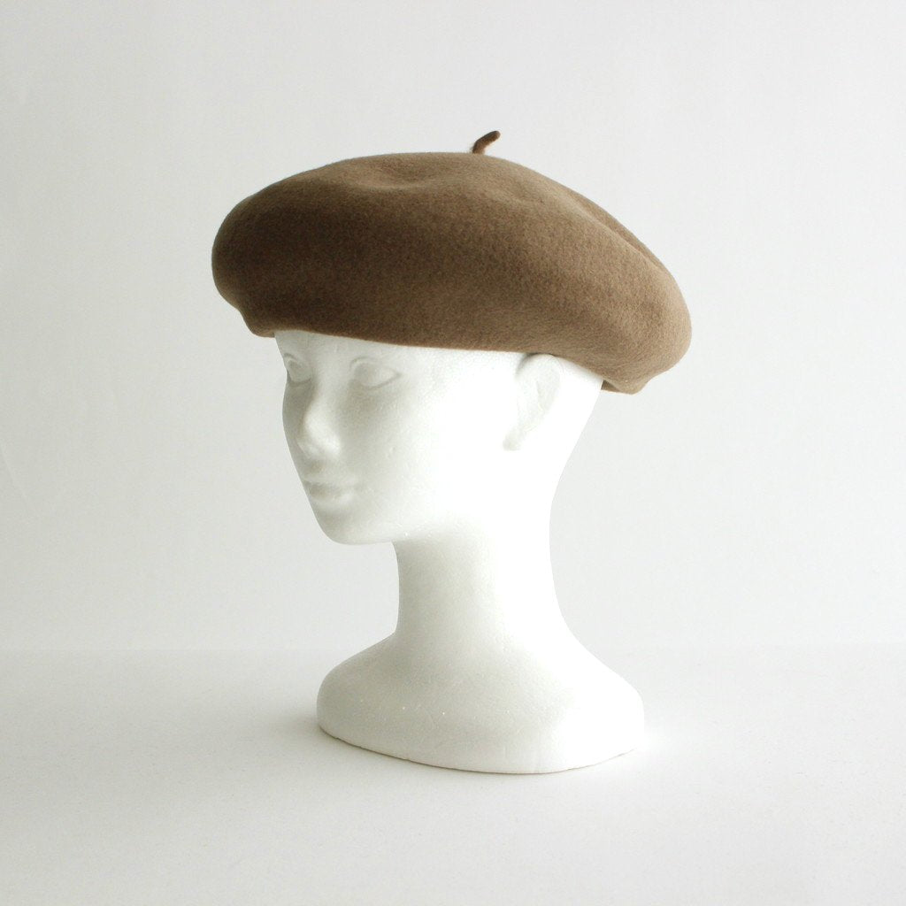 BASQUE BERET [BIG] #CAMEL [NO.21857] _ COMESANDGOES | カムズアンド