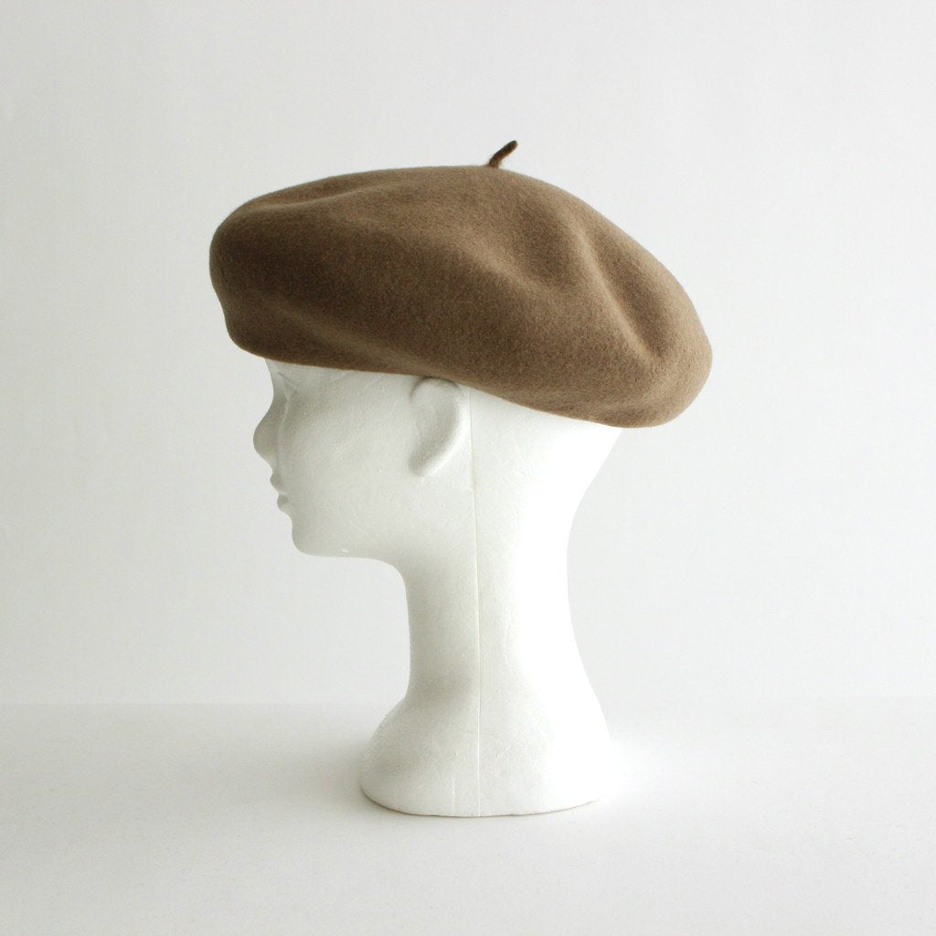 BASQUE BERET [BIG] #CAMEL [NO.21857] _ COMESANDGOES | カムズアンド