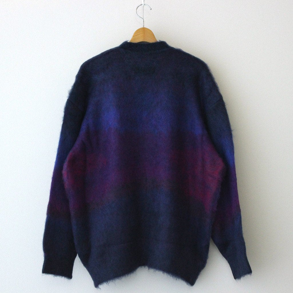 GRADATION MOHAIR CARDIGAN #PURPLE [ST.448] _ stein | シュタイン