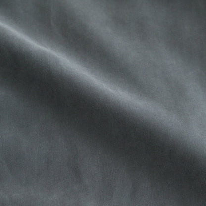 NNCSH | フィブリルレーヨン＆ポリエステル・シャツポプリン ノーカラーセミワイドシャツ #90 SLATE GREY [TG_NC0603SF]