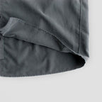 NNCSH | フィブリルレーヨン＆ポリエステル・シャツポプリン ノーカラーセミワイドシャツ #90 SLATE GREY [TG_NC0603SF]