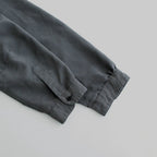 NNCSH | フィブリルレーヨン＆ポリエステル・シャツポプリン ノーカラーセミワイドシャツ #90 SLATE GREY [TG_NC0603SF]