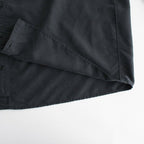 NNCSH | フィブリルレーヨン＆ポリエステル・シャツポプリン ノーカラーセミワイドシャツ #93 SUMIKURO [TG_NC0603SF]