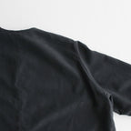 NNCSH | フィブリルレーヨン＆ポリエステル・シャツポプリン ノーカラーセミワイドシャツ #93 SUMIKURO [TG_NC0603SF]