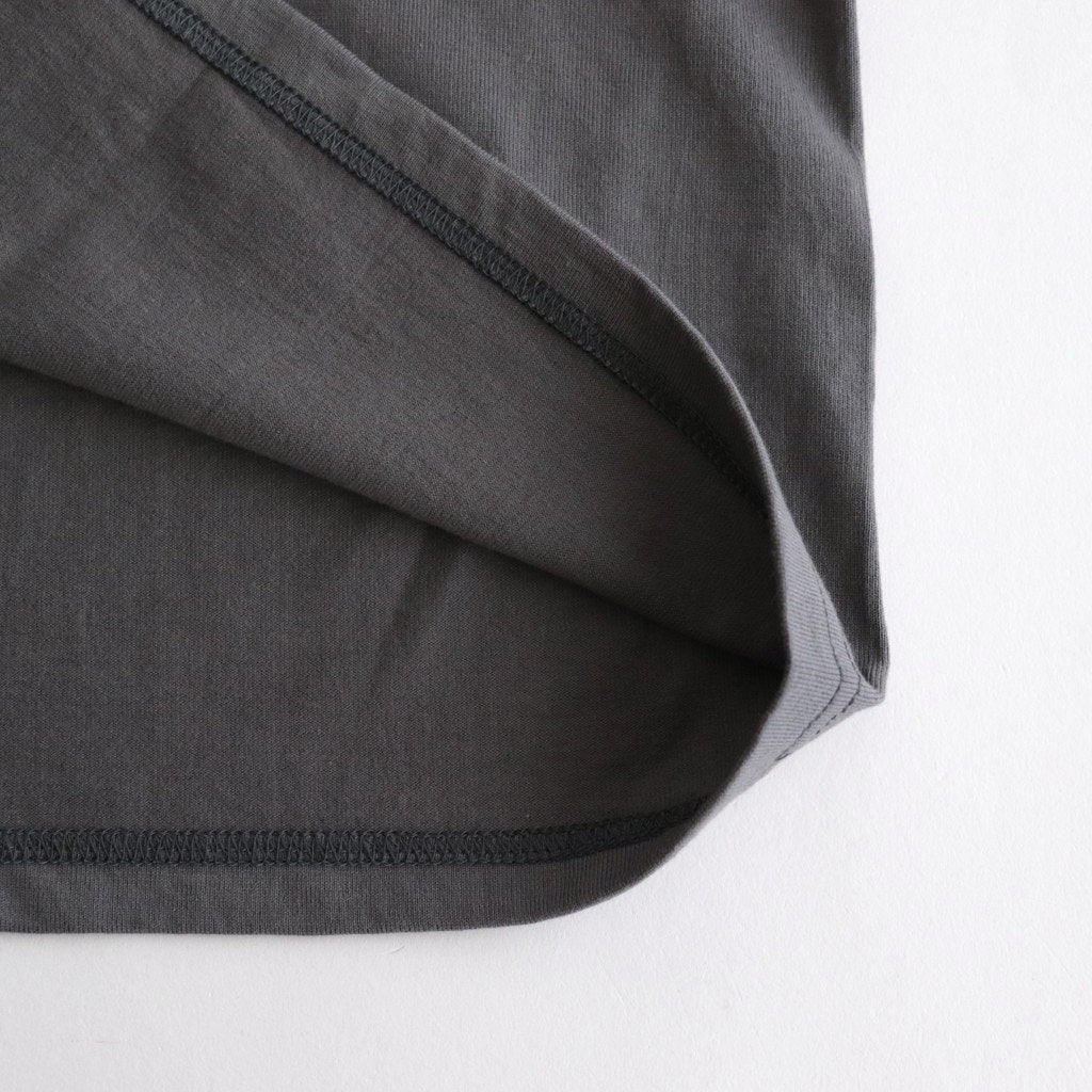 L/S OVERSIZED POCKET TEE #GRAY [GU224-70055B]