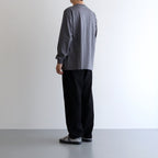 L/S OVERSIZED POCKET TEE #GRAY [GU224-70055B]