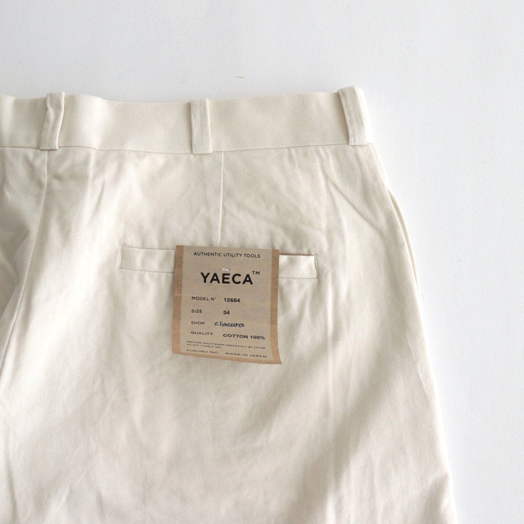 CHINO CLOTH PANTS WIDE #LIGHT BEIGE [12654]