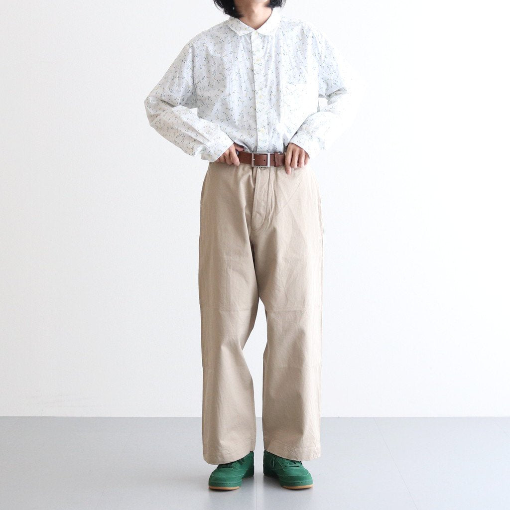 CHINO CLOTH PANTS WIDE #KHAKI [12654] _ YAECA | ヤエカ – ciacura