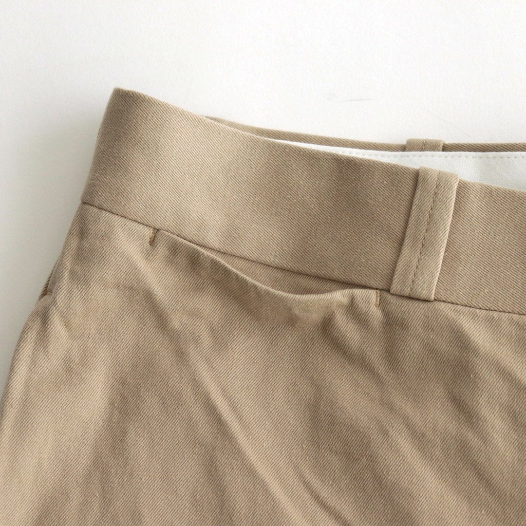 CHINO CLOTH PANTS WIDE #KHAKI [12654]