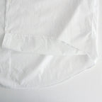 BROAD L/S OVERSIZED BAND COLLAR SHIRT #WHITE [GM224-50032B]