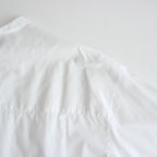 BROAD L/S OVERSIZED BAND COLLAR SHIRT #WHITE [GM224-50032B]