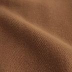 WOOL HERINGBONE PILE HOODED COAT #BROWN [A22AC02WH]