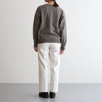 CHINO CLOTH PANTS CREASED SLIM #LIGHT BEIGE [62652]