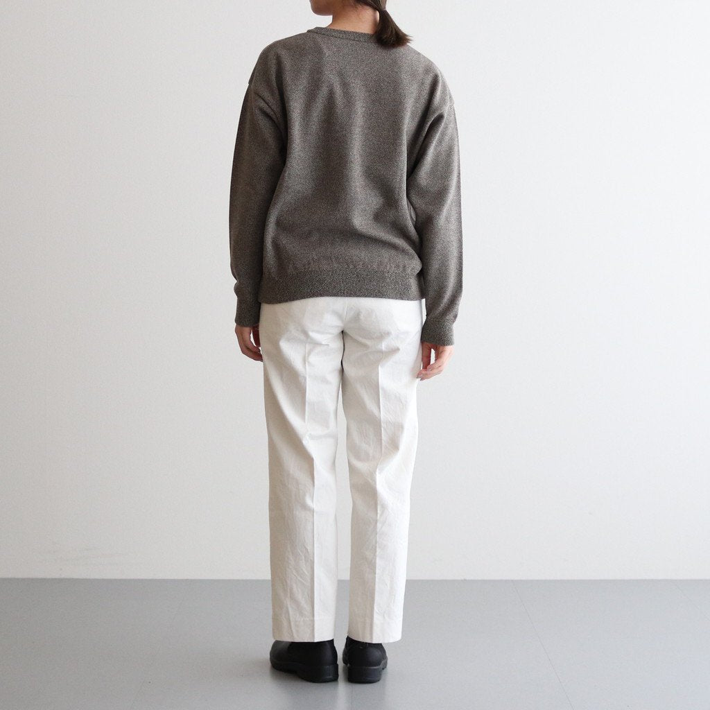 CHINO CLOTH PANTS CREASED SLIM #LIGHT BEIGE [62652]