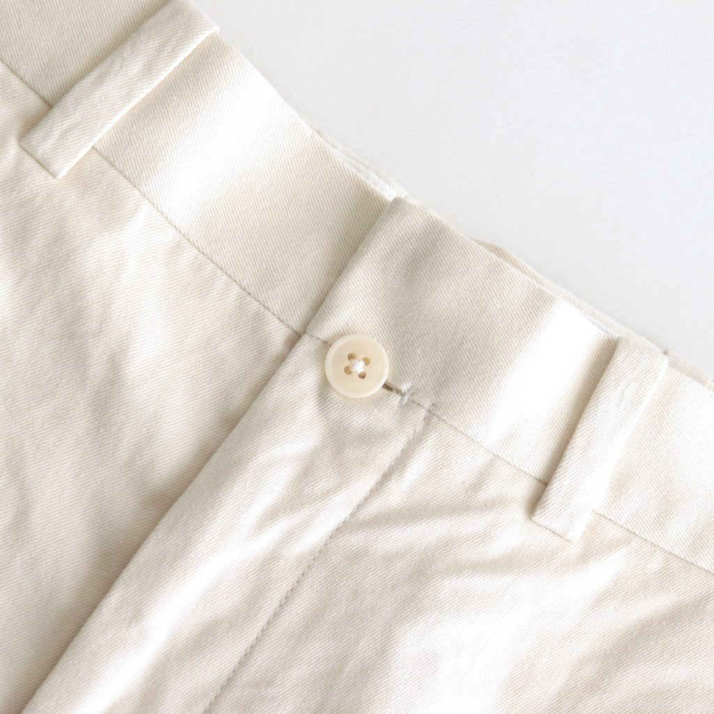 CHINO CLOTH PANTS CREASED SLIM #LIGHT BEIGE [62652]