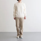 CHINO CLOTH PANTS CREASED SLIM #KHAKI [62652]