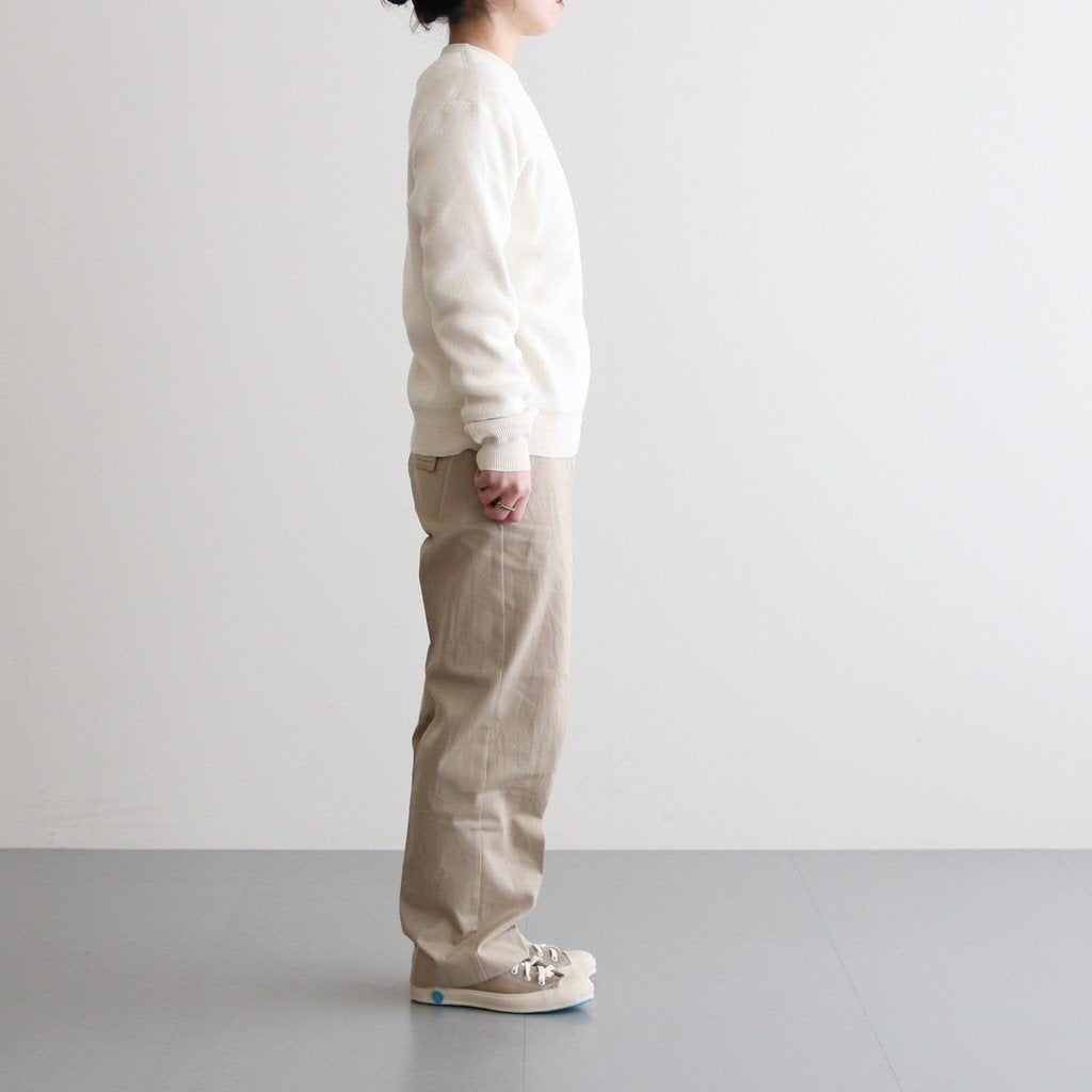 CHINO CLOTH PANTS CREASED SLIM #KHAKI [62652] _ YAECA | ヤエカ 