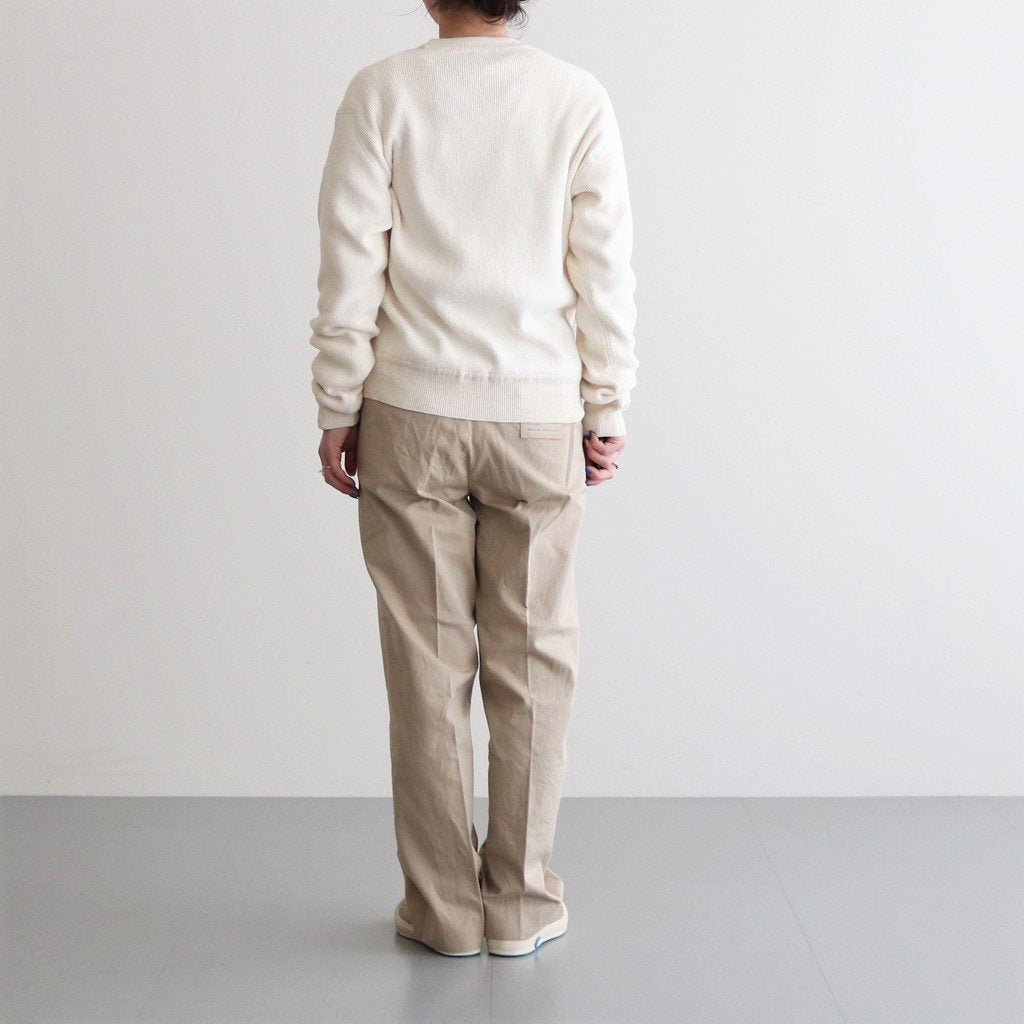 CHINO CLOTH PANTS CREASED SLIM #KHAKI [62652] _ YAECA | ヤエカ 