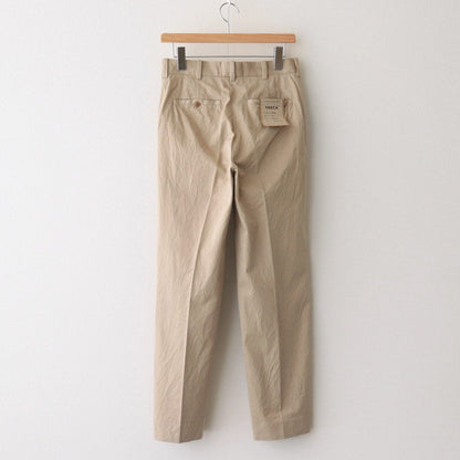 CHINO CLOTH PANTS CREASED SLIM #KHAKI [62652]