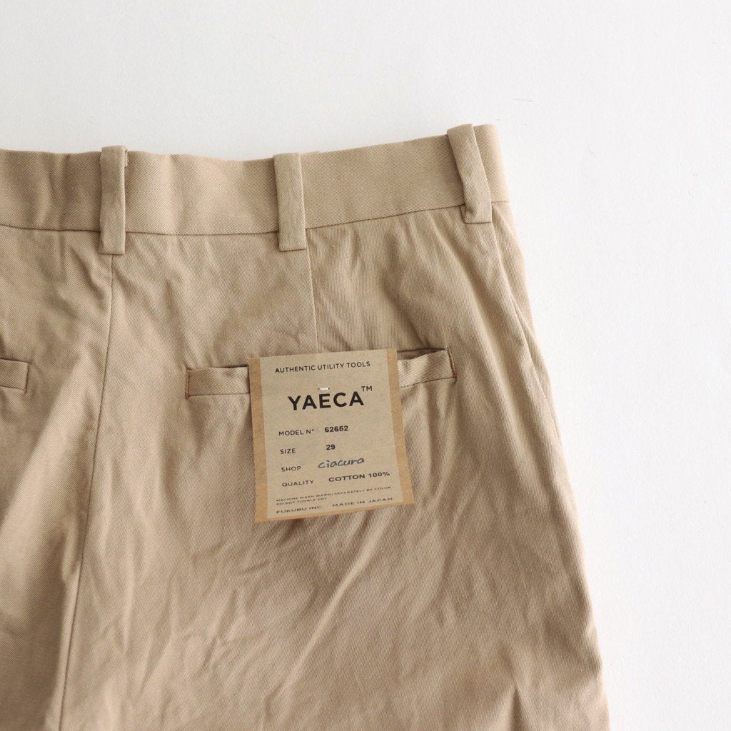 CHINO CLOTH PANTS CREASED SLIM #KHAKI [62652]