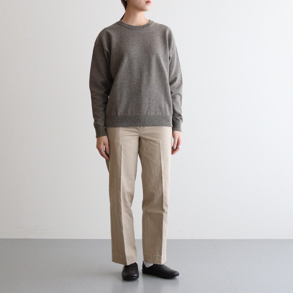 CHINO CLOTH PANTS CREASED SLIM #KHAKI [62652]