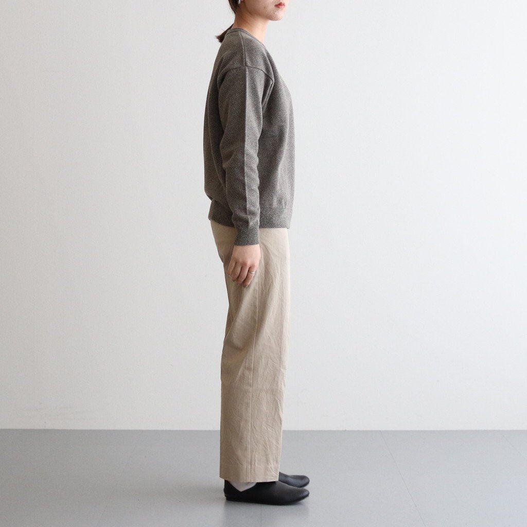 CHINO CLOTH PANTS CREASED SLIM #KHAKI [62652] _ YAECA | ヤエカ 