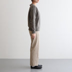 CHINO CLOTH PANTS CREASED SLIM #KHAKI [62652]