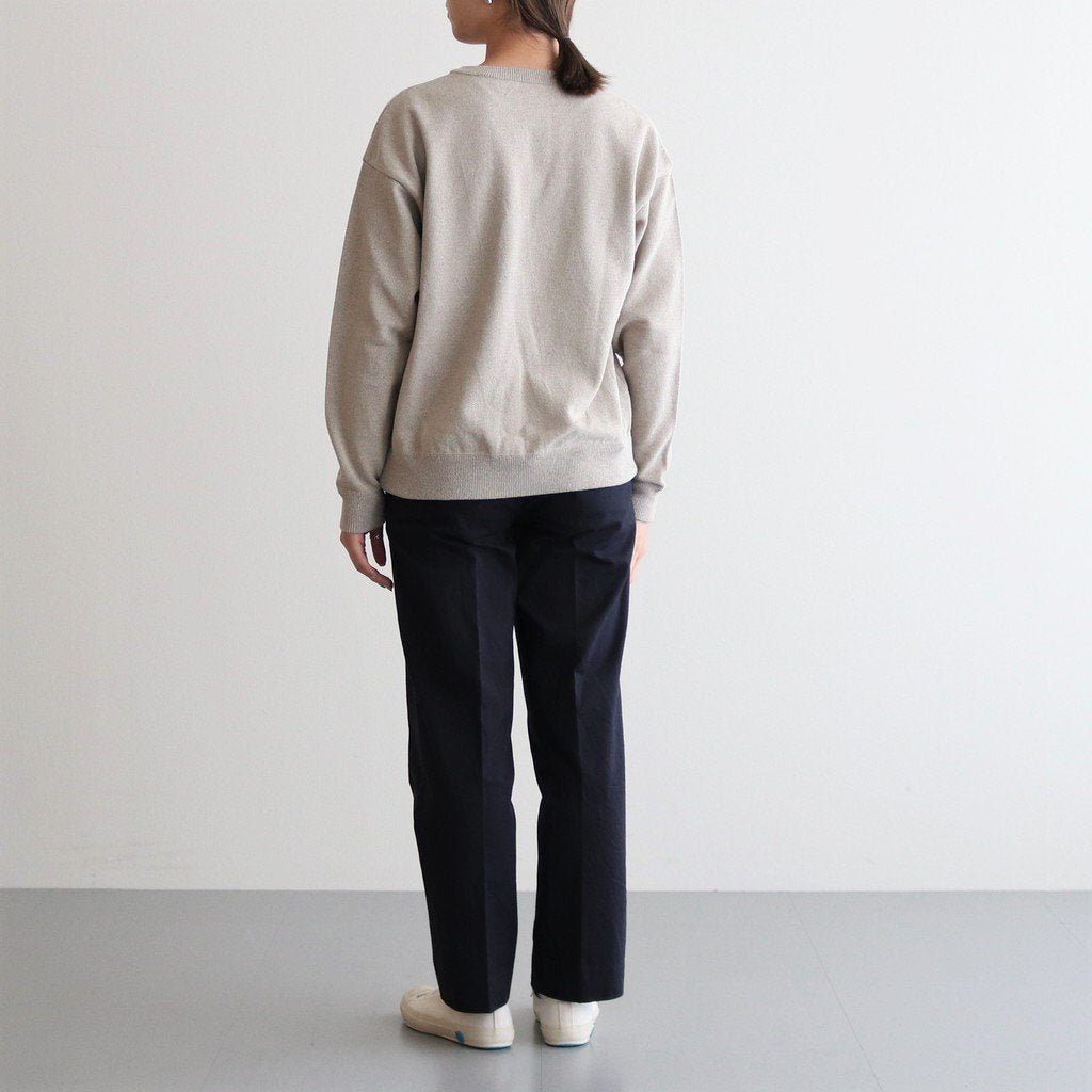 CHINO CLOTH PANTS CREASED SLIM #NAVY [62652]