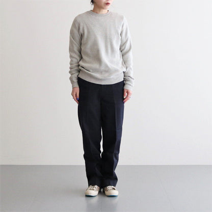 CHINO CLOTH PANTS CREASED SLIM #NAVY [62652]