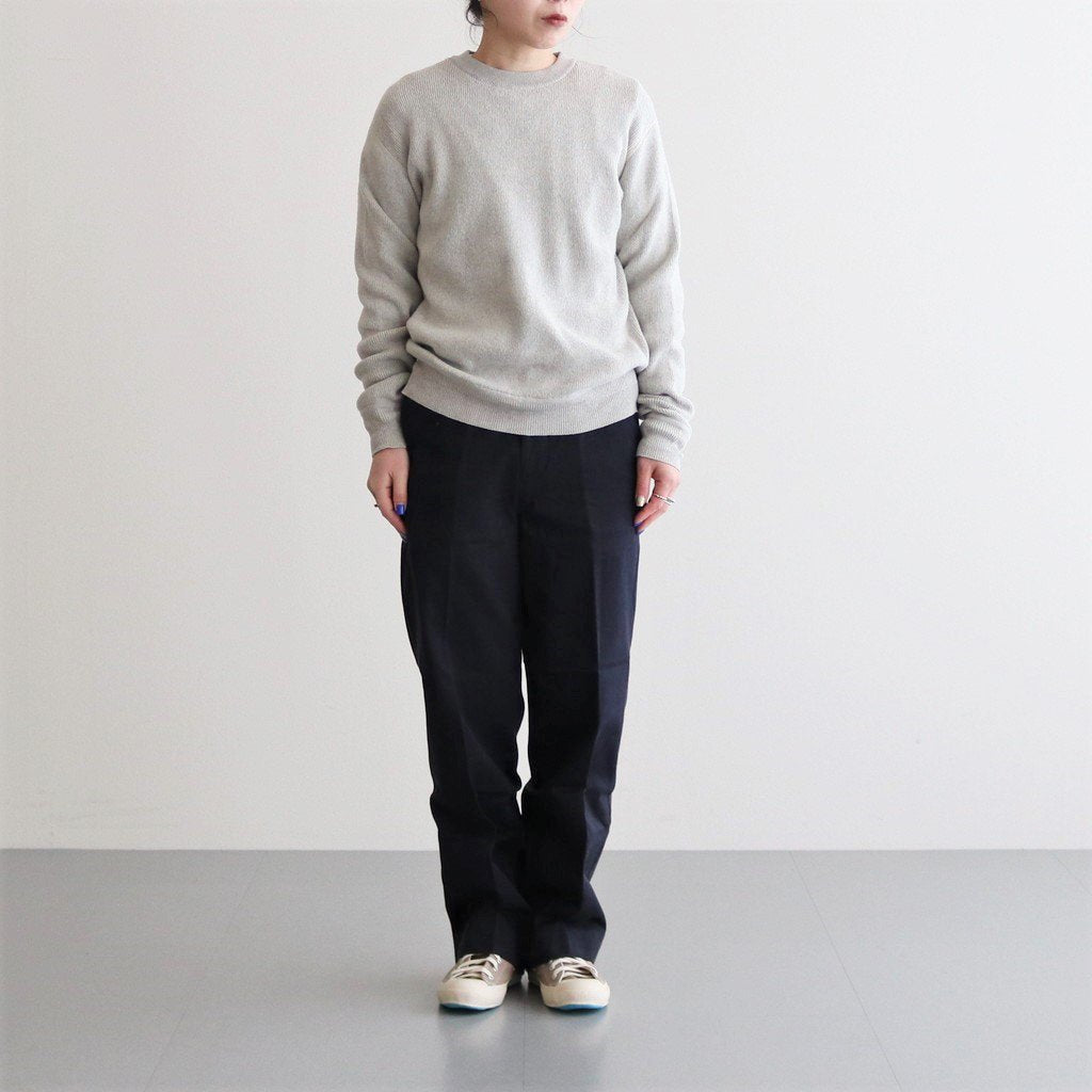 CHINO CLOTH PANTS CREASED SLIM #NAVY [62652]