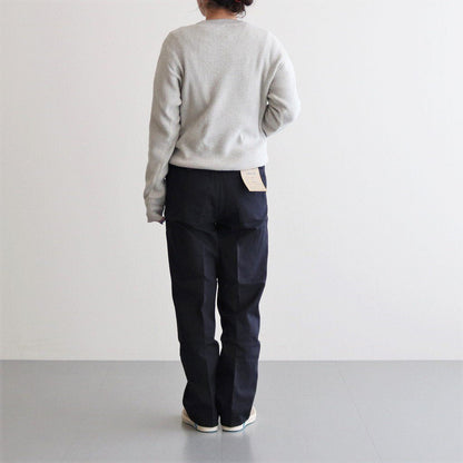 CHINO CLOTH PANTS CREASED SLIM #NAVY [62652]