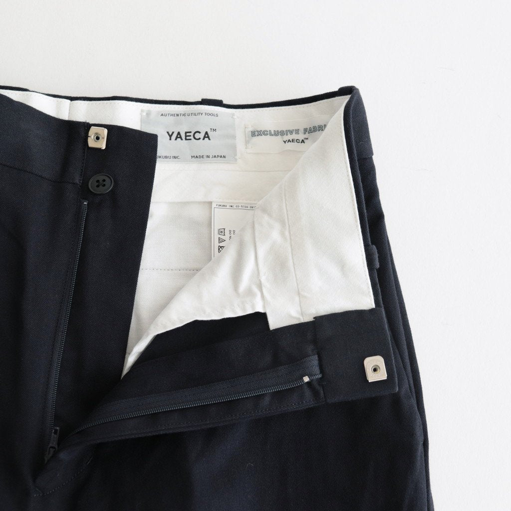 CHINO CLOTH PANTS CREASED SLIM #NAVY [62652]