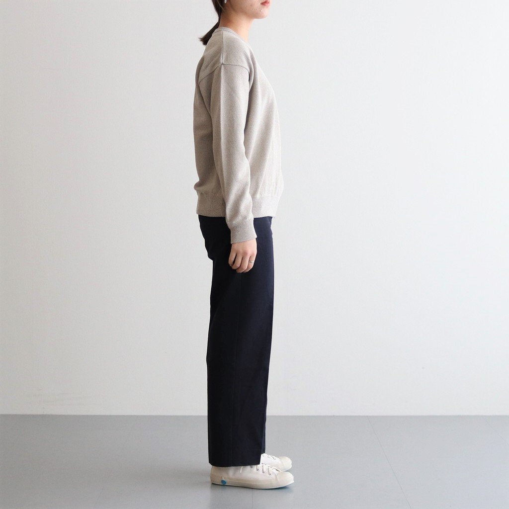 CHINO CLOTH PANTS CREASED SLIM #NAVY [62652]