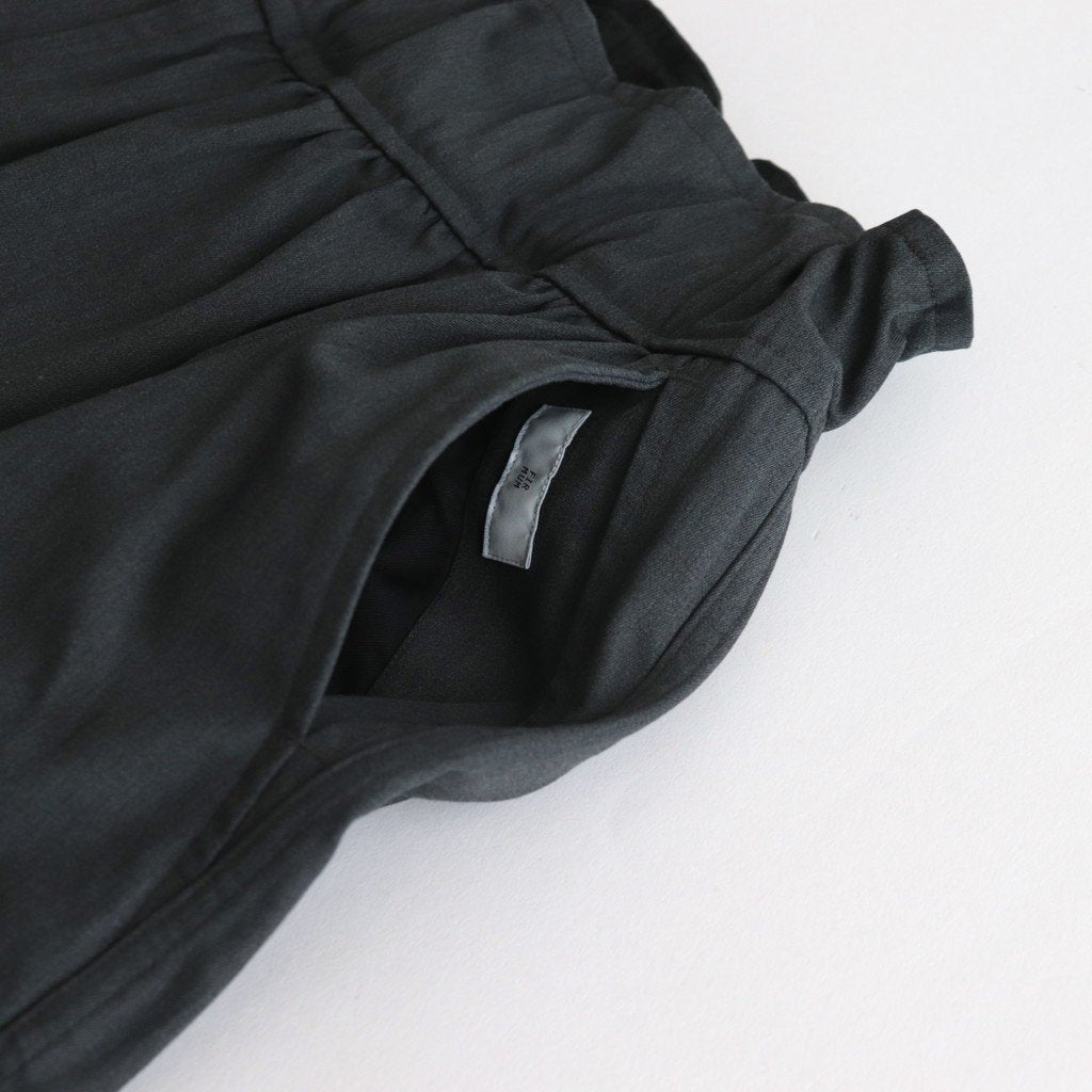 FASTPT |  ハイツイストTCギャバジン ワイドミリタリーパンツ #91 MELANGE DARK GREY [TG_FR0802PF]