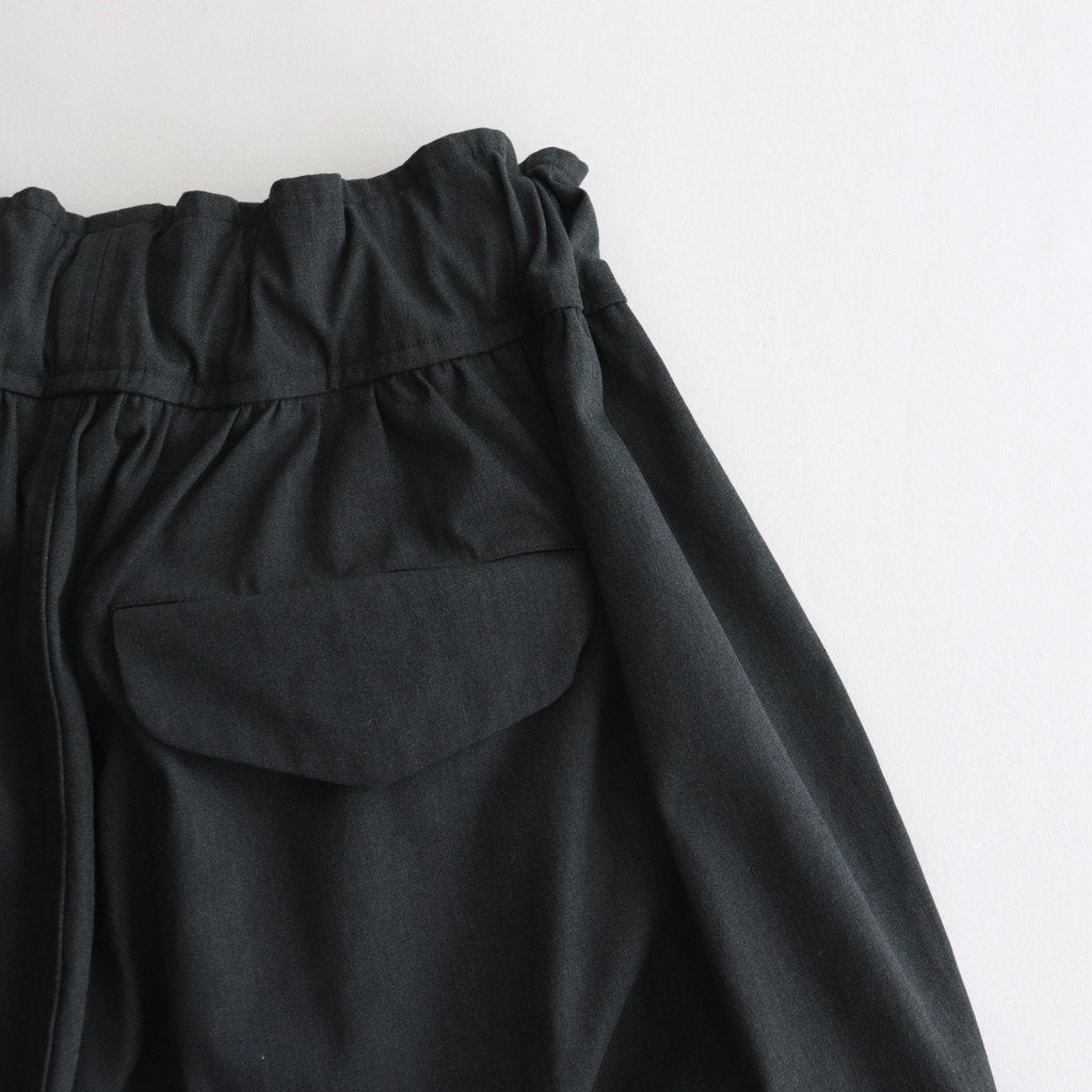 FASTPT |  ハイツイストTCギャバジン ワイドミリタリーパンツ #91 MELANGE DARK GREY [TG_FR0802PF]