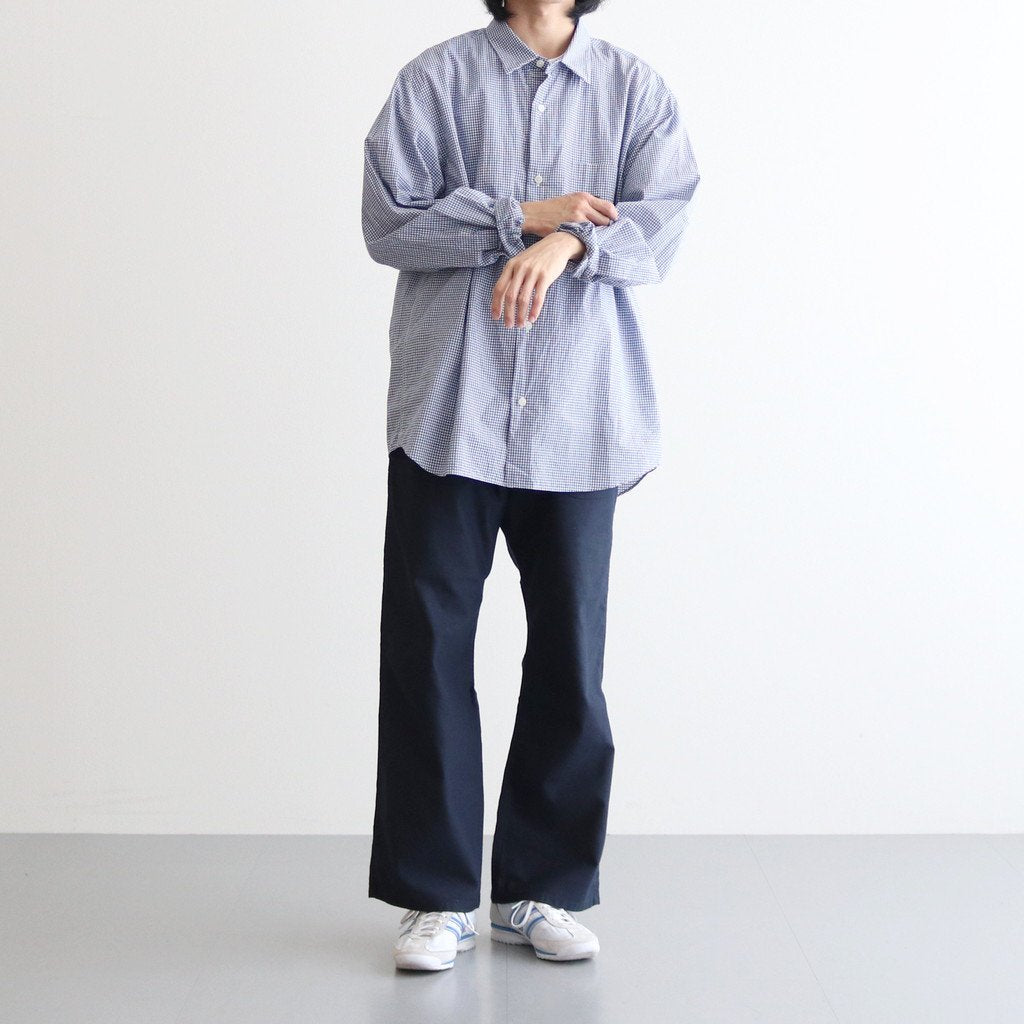 US NAVY PANTS #NAVY SATIN [22651] _ YAECA | ヤエカ – ciacura