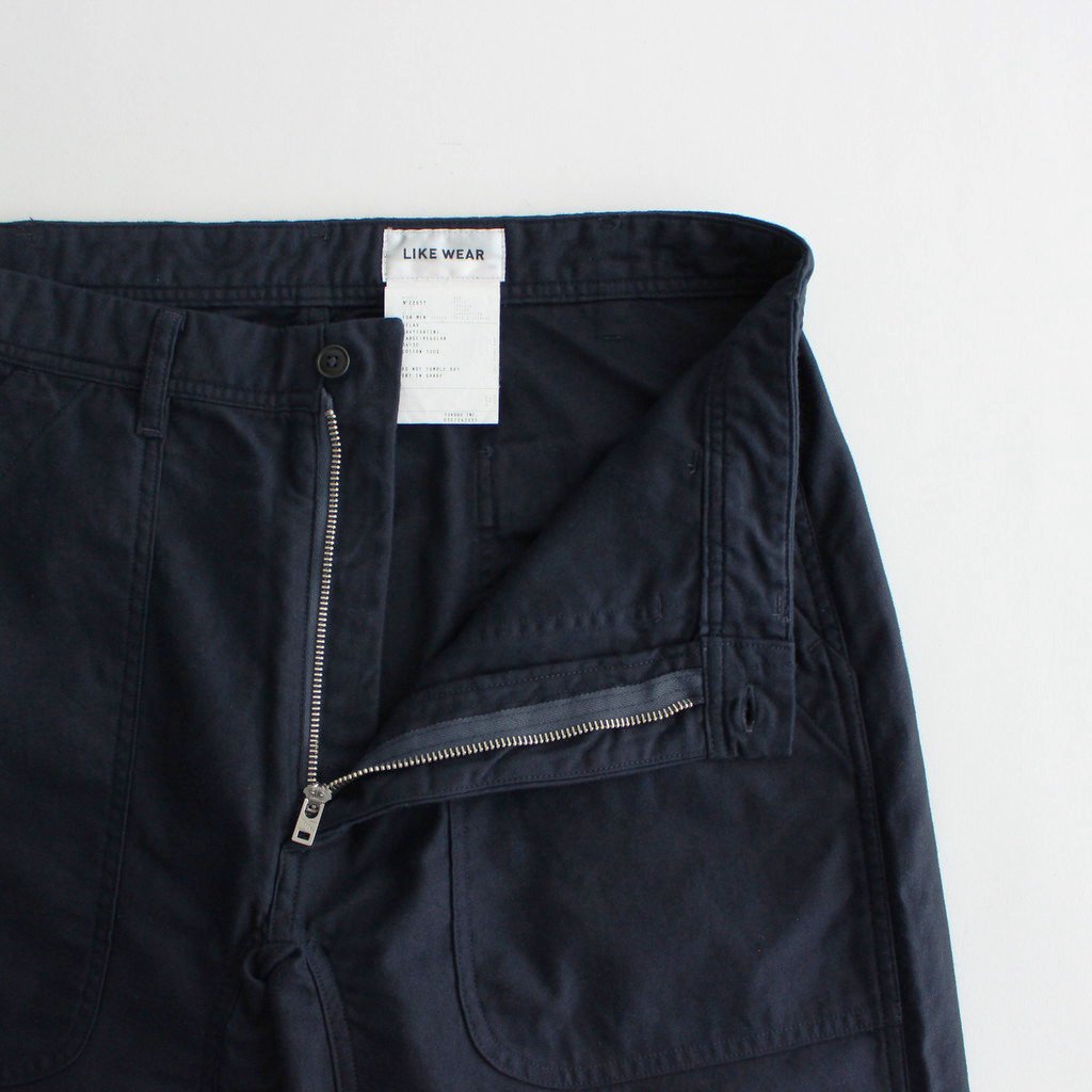 US NAVY PANTS #NAVY SATIN [22651] _ YAECA | ヤエカ – ciacura