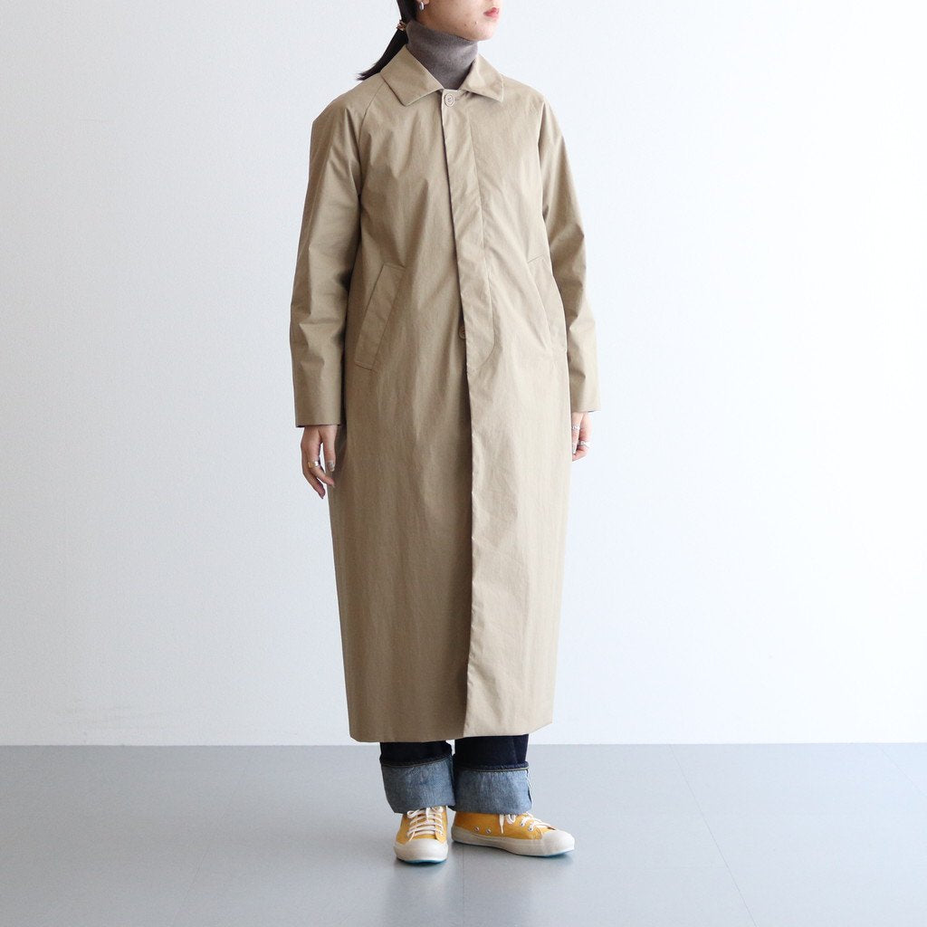 SOUTIEN COLLAR COAT LONG #KHAKI [62555]