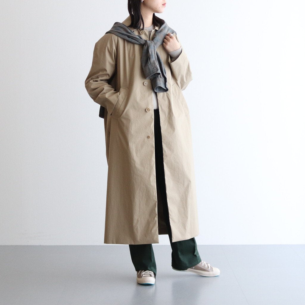 SOUTIEN COLLAR COAT LONG #KHAKI [62555]