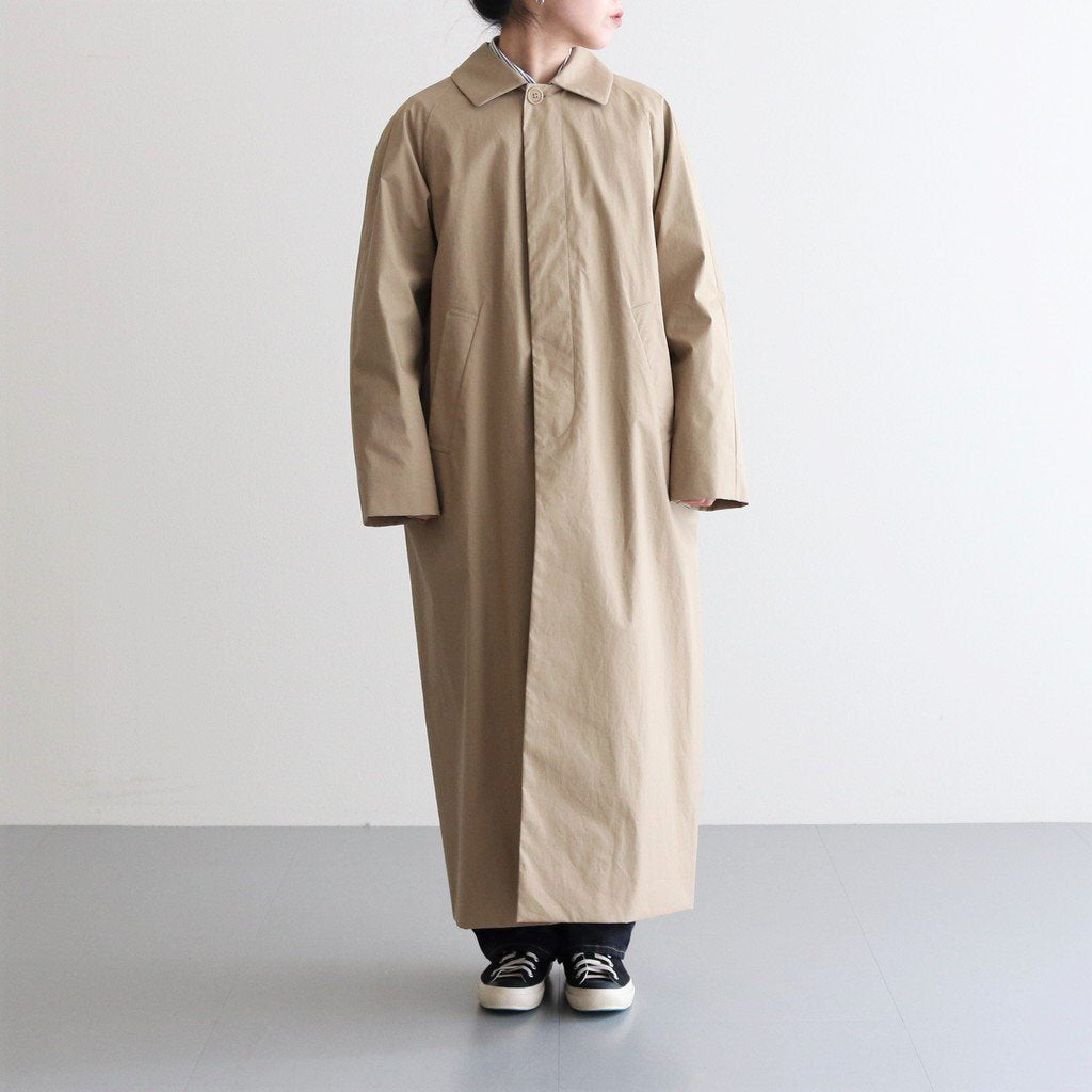 SOUTIEN COLLAR COAT LONG #KHAKI [62555]