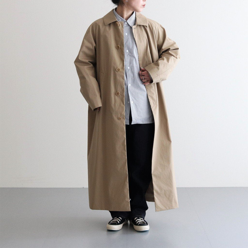 SOUTIEN COLLAR COAT LONG #KHAKI [62555]